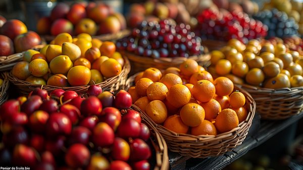 Paniers de fruits bio pour dynamiser l'entreprise